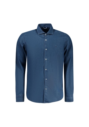 North Sails Blue Cotton Men Shirt - XL