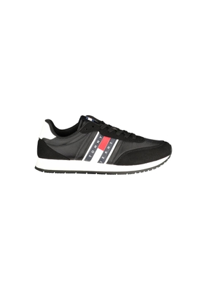 Tommy Hilfiger Black Polyurethane Men Sneaker - EU41/US8
