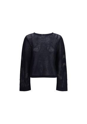Allude Blue Fleece Wool Sweatshirt - S