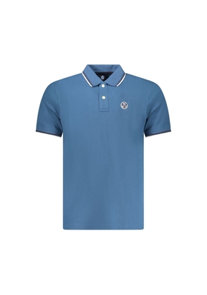North Sails Blu Cotton Men Polo - XXL