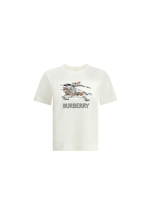 Burberry White Cotton T-Shirt - XS