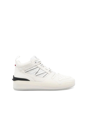 Moncler White Calfskin Athletic Sneakers - EU38/US8
