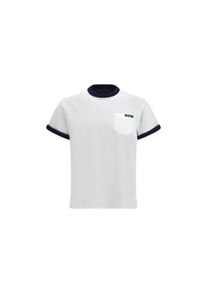 Prada White Cotton T-Shirt - L