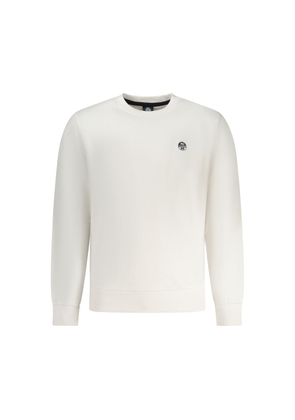 North Sails White Cotton Mens Sweatshirt - M