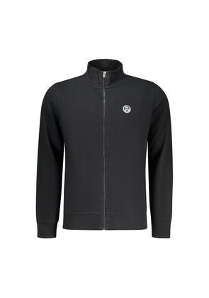 North Sails Black Cotton Men Sweatshirt - M