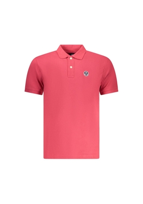 North Sails Red Cotton Polo Shirt - M