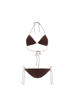 Oséree Brown Elastane Bikini - S