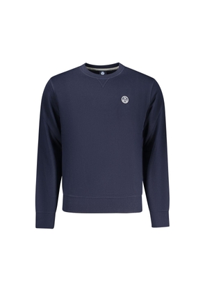 North Sails Blue Cotton Men's Sweatshirt - M