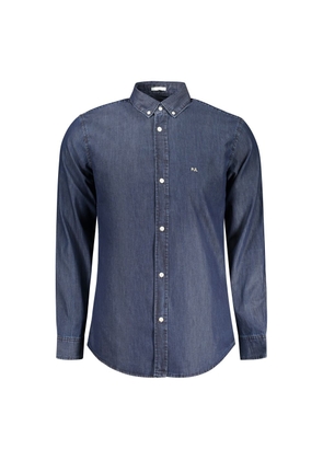 Pepe Jeans Blu Cotton Men Shirt - S
