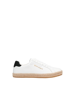 Palm Angels White Calfskin Platform Sneakers - EU40/US7