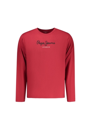 Pepe Jeans Rosso Cotton Men T-Shirt - M