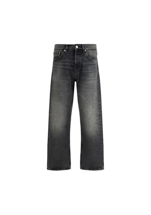 Sunflower Black Cotton Relaxed Fit Jeans - W33