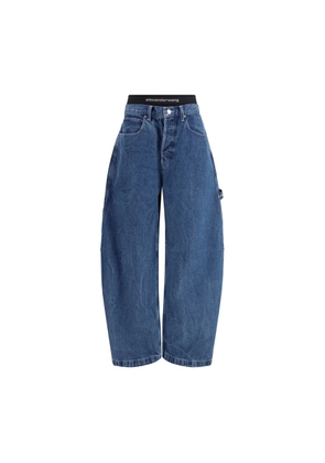 Alexander Wang Blue Cotton High-Waisted Jean - 26
