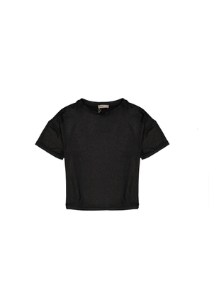 Herno Black Elastane T-Shirt - 38