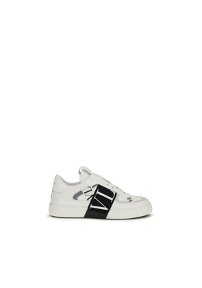 Valentino Garavani White Calf Leather Bos Taurus Low Top Sneakers - EU41.5/US8.5