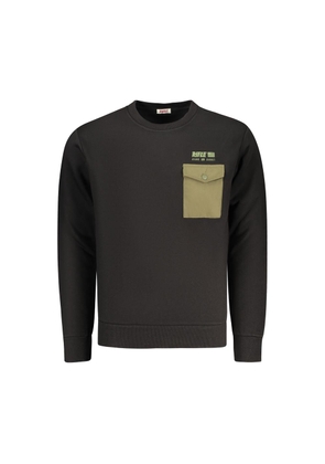 Rifle Black Cotton Men's Sweatshirt - L