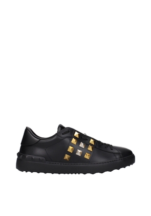 Valentino Garavani Black Leather Sneakers - EU39.5/US6.5