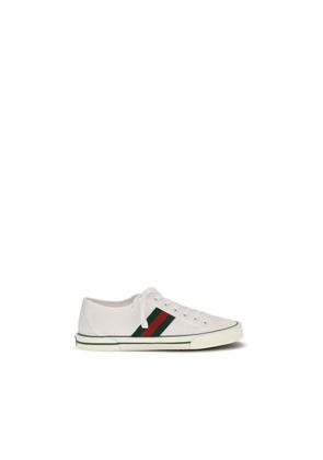 Gucci White Cotton Low Top Sneakers - EU41/US8