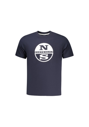 North Sails Blue Cotton Men's T-Shirt - XXL
