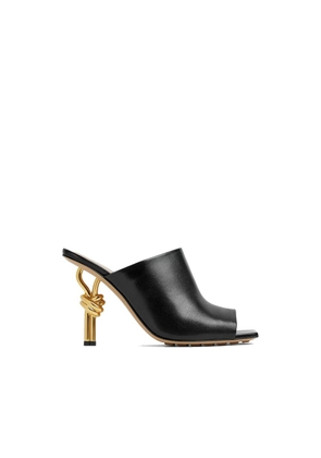 Bottega Veneta Black Lamb Leather Mules - EU37.5/US7.5