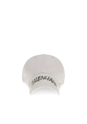 Balenciaga White Cotton Cap (Baseball Hat) - M