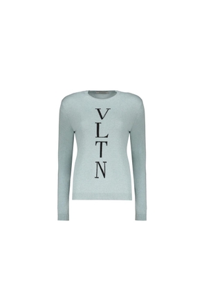 Valentino Blue Angora Sweatshirt - 44