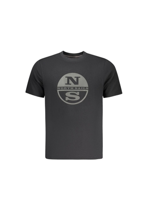 North Sails Black Cotton Men's T-Shirt - M
