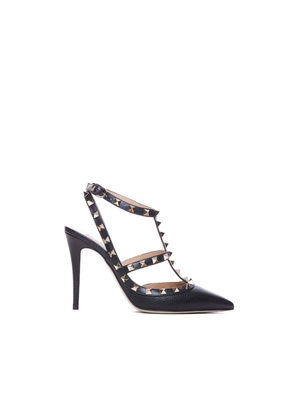 Valentino Garavani Black Calfskin High Heel Pumps - EU34.5/US4.5