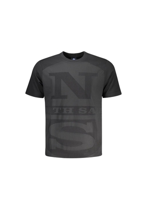 North Sails Black Cotton Men's T-Shirt - M
