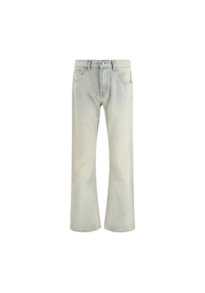 7FOR Cream Cotton Bootcut Jeans - W30