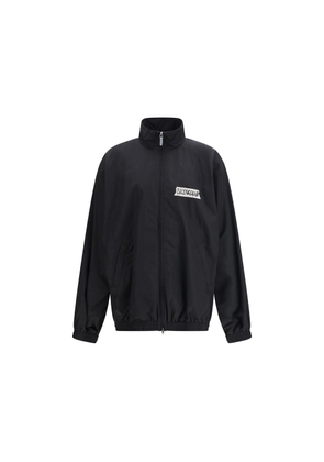 Balenciaga Black Cotton Shell Jacket - M
