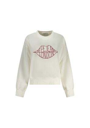 Pepe Jeans Bianco Cotton Women's Sweatshirt - M
