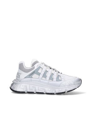 Versace White Calfskin Athletic Sneakers - EU41/US8