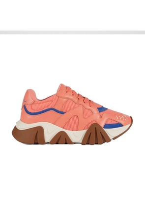 Versace Orange Leather Chunky Sneakers - EU40/US7