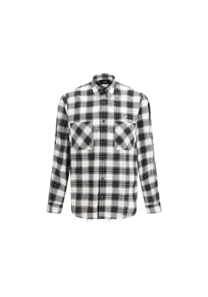 Amiri Black Cotton Pattern Shirt - M