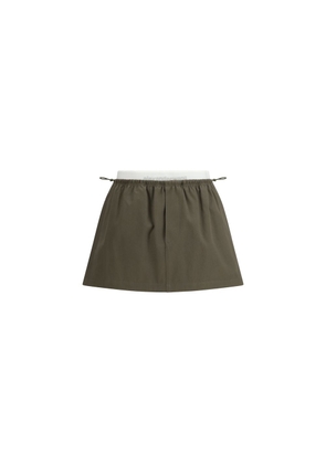 Alexander Wang Bicolor Cotton Mini Skirt - S