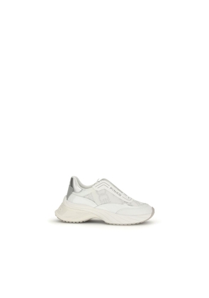 PINKO White Calf Leather Bos Taurus Chunky Sneakers - EU37/US7