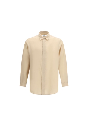 Lardini Beige Tencel Dress Shirt - 41