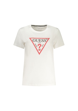 Guess Jeans Bianco Cotone Women T-Shirt - S