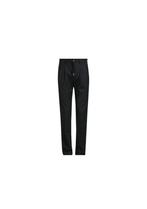 Herno Black Elastane Casual Pants - XL