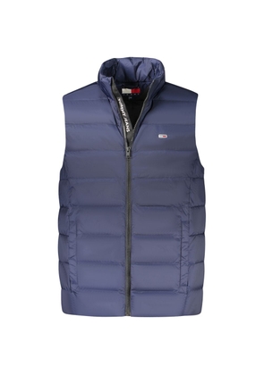 Tommy Hilfiger Blue Nylon Men's Sleeveless Jacket - S
