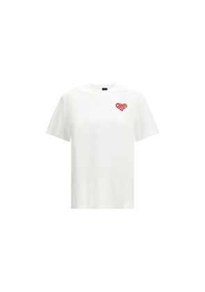 PINKO White Cotton T-Shirt - M