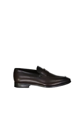 Salvatore Ferragamo Brown Leather Slip-On Loafers - EU43.5/US10.5
