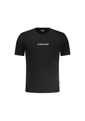 Guess Jeans Black Cotton Men T-Shirt - XXL