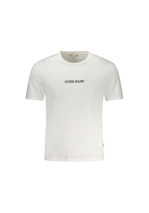 Guess Jeans Bianco Cotton Men T-Shirt - XXL