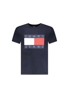 Tommy Hilfiger Blue Cotton Men's T-Shirt - M