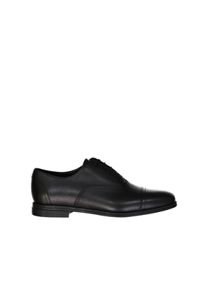 Salvatore Ferragamo Black Leather Oxfords And Derbies - EU41.5/US8.5