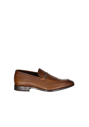 Salvatore Ferragamo Brown Leather Slip-On Loafers - EU43.5/US10.5