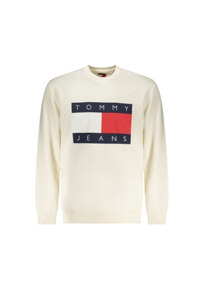 Tommy Hilfiger Bianco Cotton Men's Sweatshirt - XS