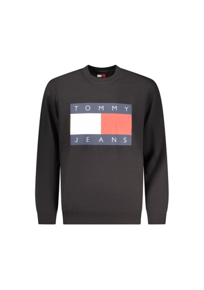 Tommy Hilfiger Black Cotton Men's Sweatshirt - M